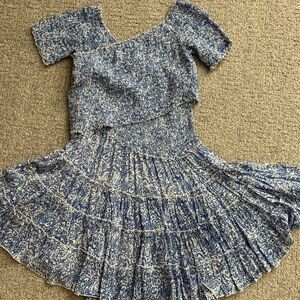 POUPETTE ST BARTH
Soledad shirred printed minidress M